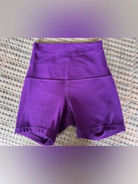 lululemon athletica Purple High-Rise Bike Shorts